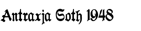 TTF: Antraxja Goth 1948 Schriftart