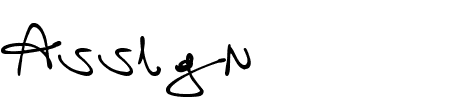 Schriftart assign: Mehr Infos & Zeichen Übersicht TTF: assign Schriftart