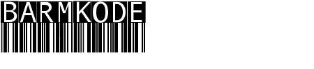 Schriftart BarmKode: Mehr Infos & Vorschau Generator TTF: BarmKode Schriftart