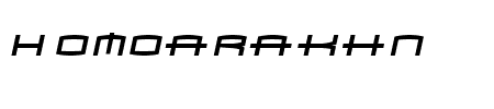 TTF: Homoarakhn Schriftart