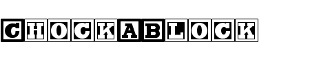 TTF: ChockABlock Schriftart