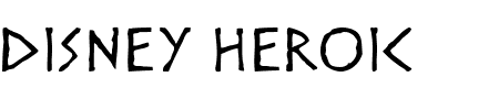 TTF: Disney Heroic Schriftart