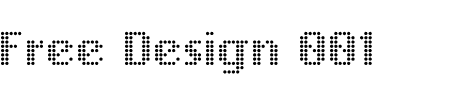 TTF: Free Design 001 Schriftart