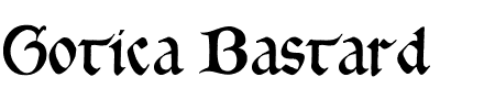 Schriftart Gotica Bastard: Mehr Infos & Vorschau Generator TTF: Gotica Bastard Schriftart