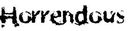 TTF: Horrendous Schriftart