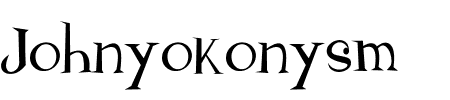 TTF: Johnyokonysm Schriftart