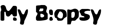 TTF: My Biopsy Schriftart