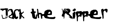 TTF: Jack the Ripper Schriftart
