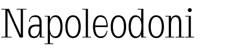 Schriftart Napoleodoni: Mehr Infos & Vorschau Generator TTF: Napoleodoni Schriftart
