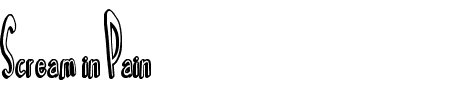 TTF: Scream in Pain Schriftart