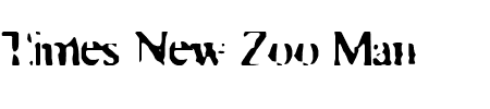 TTF: Times New Zoo Man Schriftart