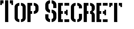TTF: Top Secret Schriftart