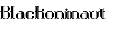 TTF: Blackoninaut Schriftart
