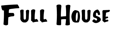 TTF: Full House Schriftart