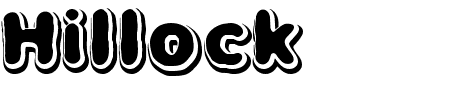 Schriftart Hillock: Mehr Infos & Vorschau Generator TTF: Hillock Schriftart