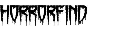 TTF: Horrorfind Schriftart