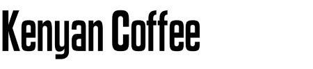 TTF: Kenyan Coffee Schriftart