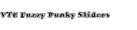 TTF: VTC Fuzzy Punky Sliders Schriftart
