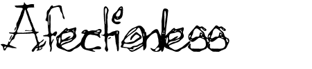 TTF: Afectionless Font