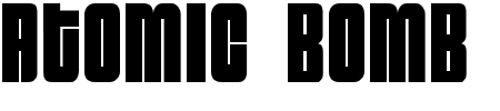 Schriftart Atomic Bomb: Mehr Infos & Vorschau Generator TTF: Atomic Bomb Schriftart