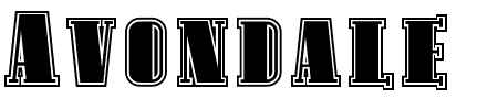 Avondale SC Inline Schriftart