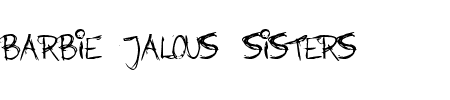 TTF: Barbie Jalous Sisters Font