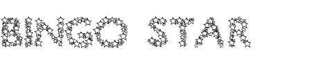 Schriftart Bingo Star: Mehr Infos & Zeichen Übersicht TTF: Bingo Star Schriftart