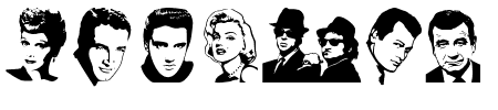 TTF: Famous Folks Schriftart