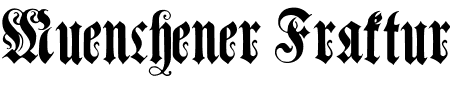 TTF: Muenchener Fraktur Schriftart