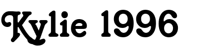 TTF: Kylie 1996 Schriftart