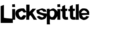 TTF: Lickspittle Schriftart
