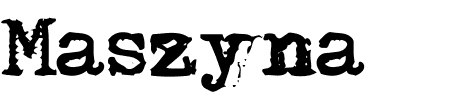 Maszyna Plus Schriftart