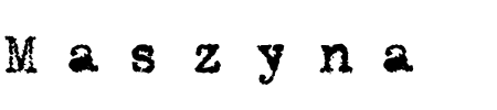 Maszyna Royal Dark Schriftart