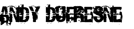 Font Andy Dufresne: Mehr Infos & Zeichen Übersicht TTF: Andy Dufresne Font