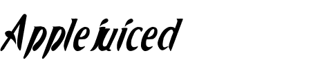 Font Applejuiced: Mehr Infos & Zeichen Übersicht TTF: Applejuiced Font