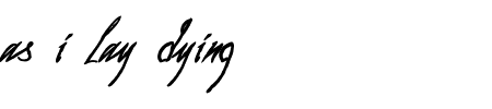 TTF: as i lay dying Schriftart