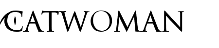 TTF: Catwoman Schriftart