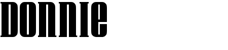TTF: Donnie Schriftart