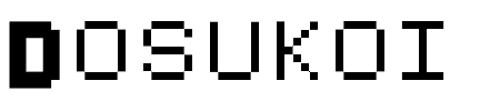 Schriftart Dosukoi: Mehr Infos & Vorschau Generator TTF: Dosukoi Schriftart