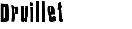 TTF: Druillet Schriftart