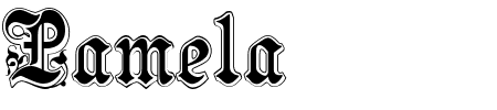 Schriftart Pamela: Mehr Infos & Vorschau Generator TTF: Pamela Schriftart