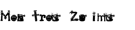 TTF: Monstrous Zosimus Schriftart