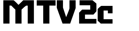 TTF: MTV2c Schriftart