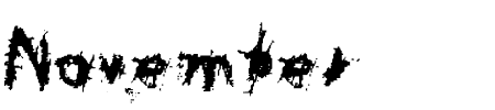 TTF: November Schriftart