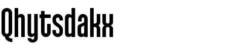 TTF: Qhytsdakx Schriftart