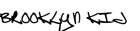 Schriftart Brooklyn kid: Mehr Infos & Vorschau Generator TTF: Brooklyn kid Schriftart