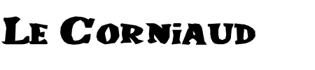 Schriftart Le Corniaud: Mehr Infos & Zeichen Übersicht TTF: Le Corniaud Schriftart