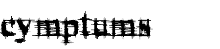 Schrift cymptums: Mehr Infos & Zeichen Übersicht TTF: cymptums Schrift