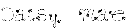 TTF: Daisy Mae Schriftart