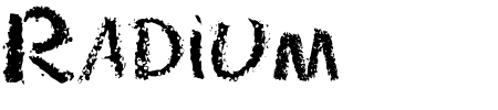 TTF: Radium Schriftart